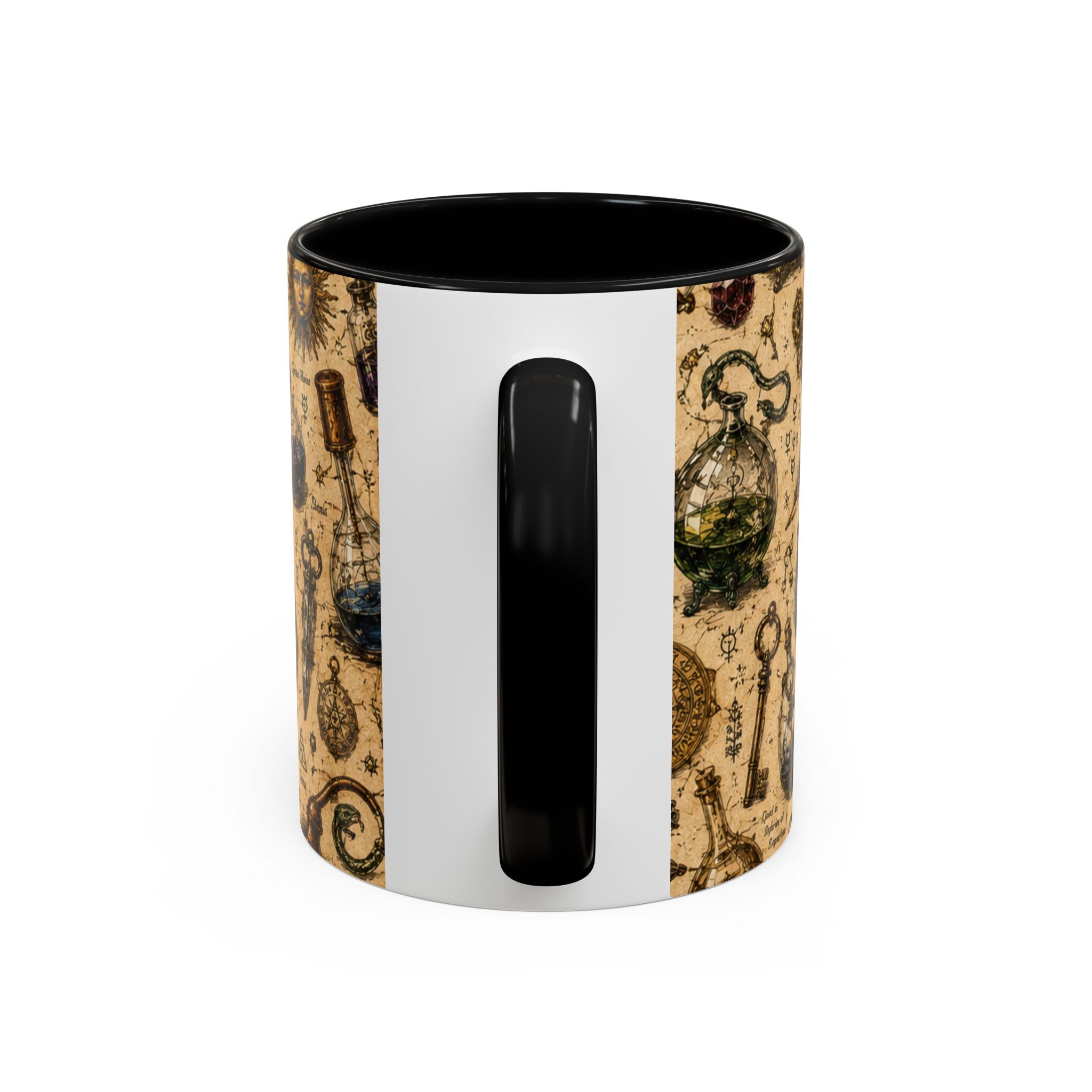 The Alchemist's Cabinet Coffee Mug — Vintage Apothecary Accent Mug (11/15 oz)