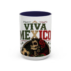 Viva Mexico Accent Coffee Mug — Day of the Dead Skeleton Design (11/15oz)