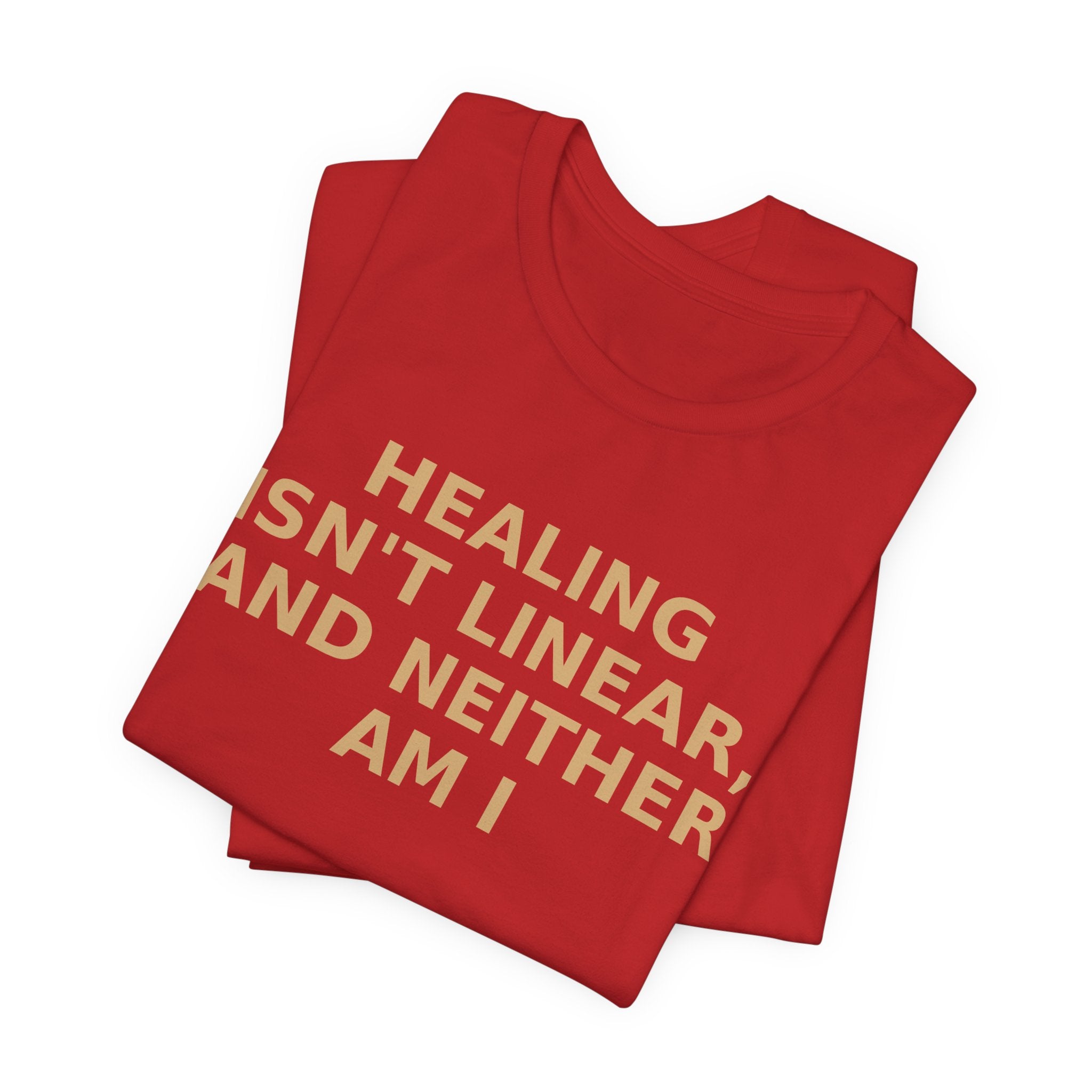 Healing Isn't Linear Tee — Mental Health Support Graphic T‑Shirt