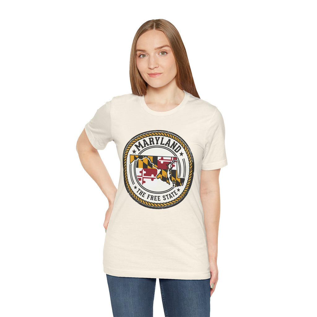 Maryland State Seal T-Shirt – The Free State Flag Emblem Tee