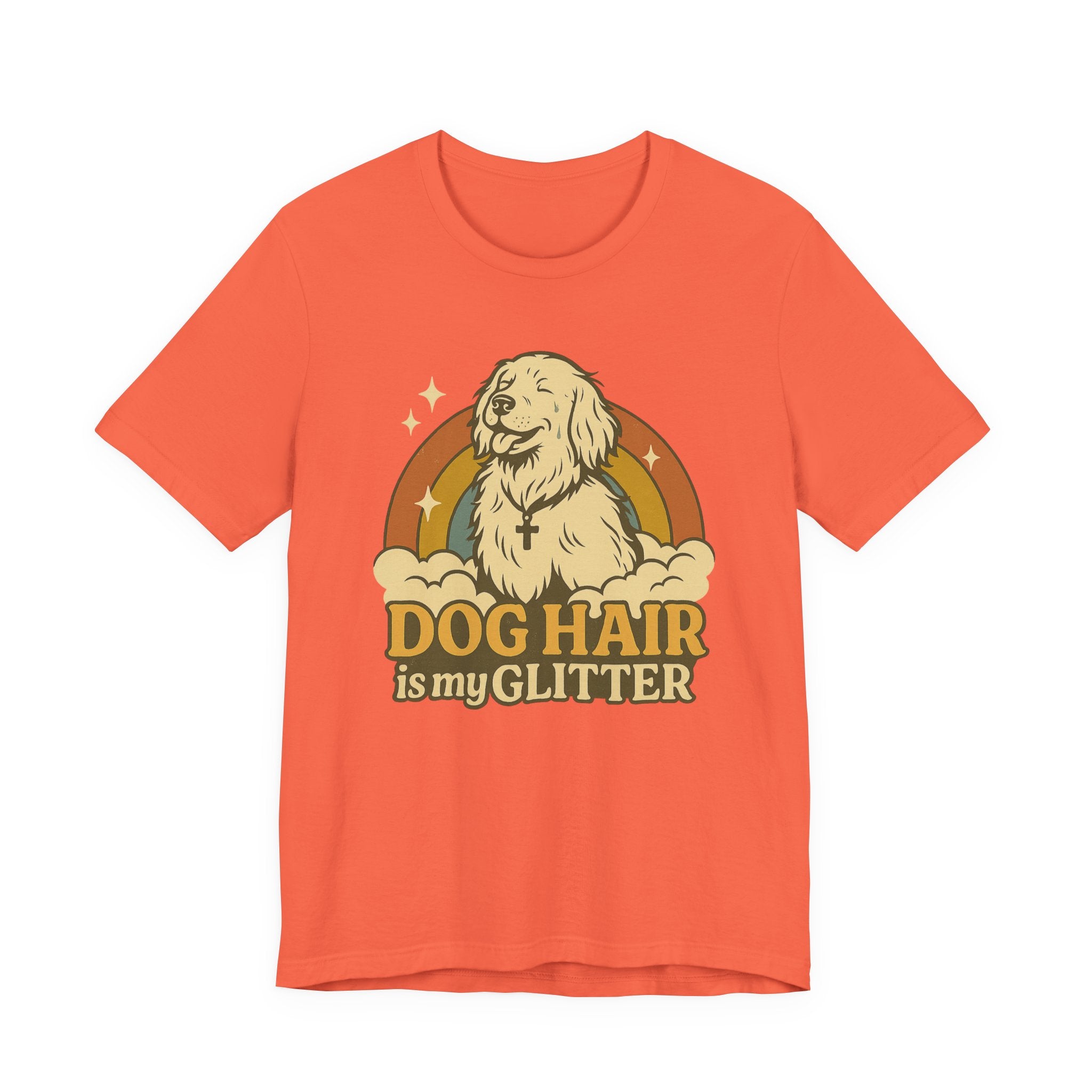 "Dog Hair Is My Glitter" – Retro Golden Vibes Edition