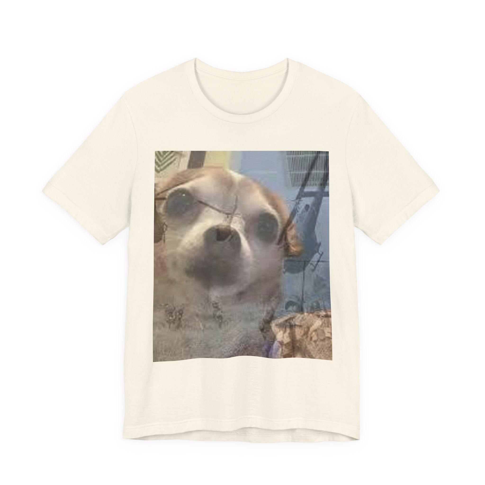 Funny chihuahua trauma  Dog T‑Shirt — Cute Chihuahua Photo Tee