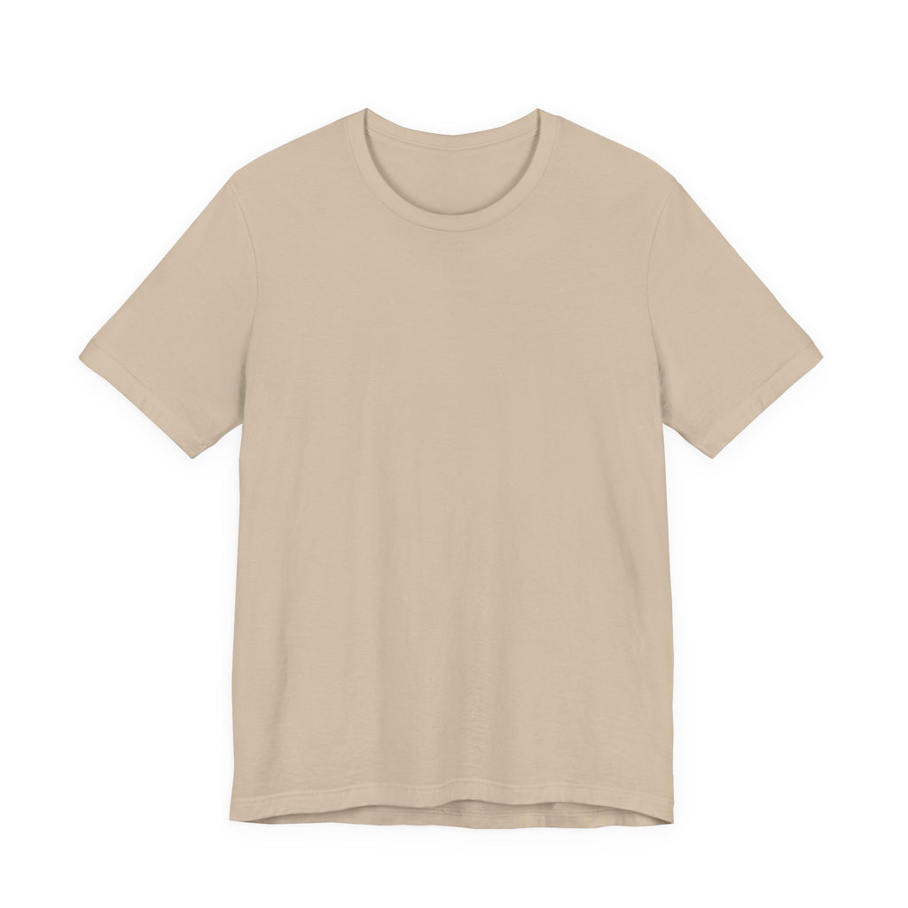Nature Sunset Mountain Back Design T-Shirt — Scenic River & Pine Forest Graphic Tee
