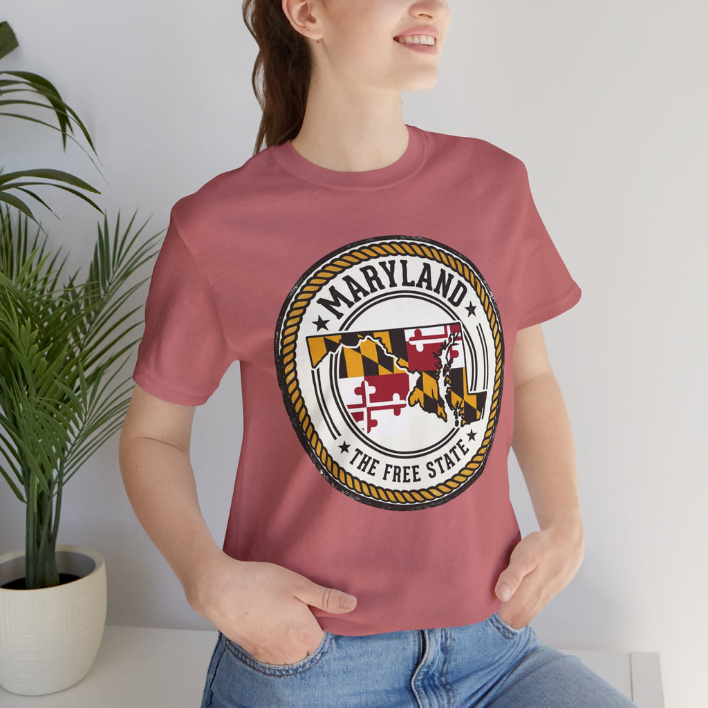 Maryland State Seal T-Shirt – The Free State Flag Emblem Tee