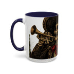 Day of the Dead Soccer Skull Accent Mug — 11/15oz