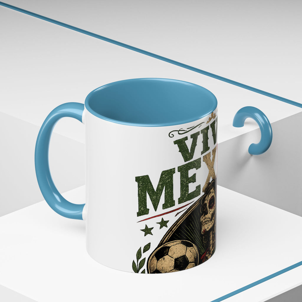 Viva Mexico Accent Coffee Mug — Day of the Dead Skeleton Design (11/15oz)
