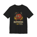 Buffering 73% Brain Cartoon T-Shirt — Funny Geek Humor Tee