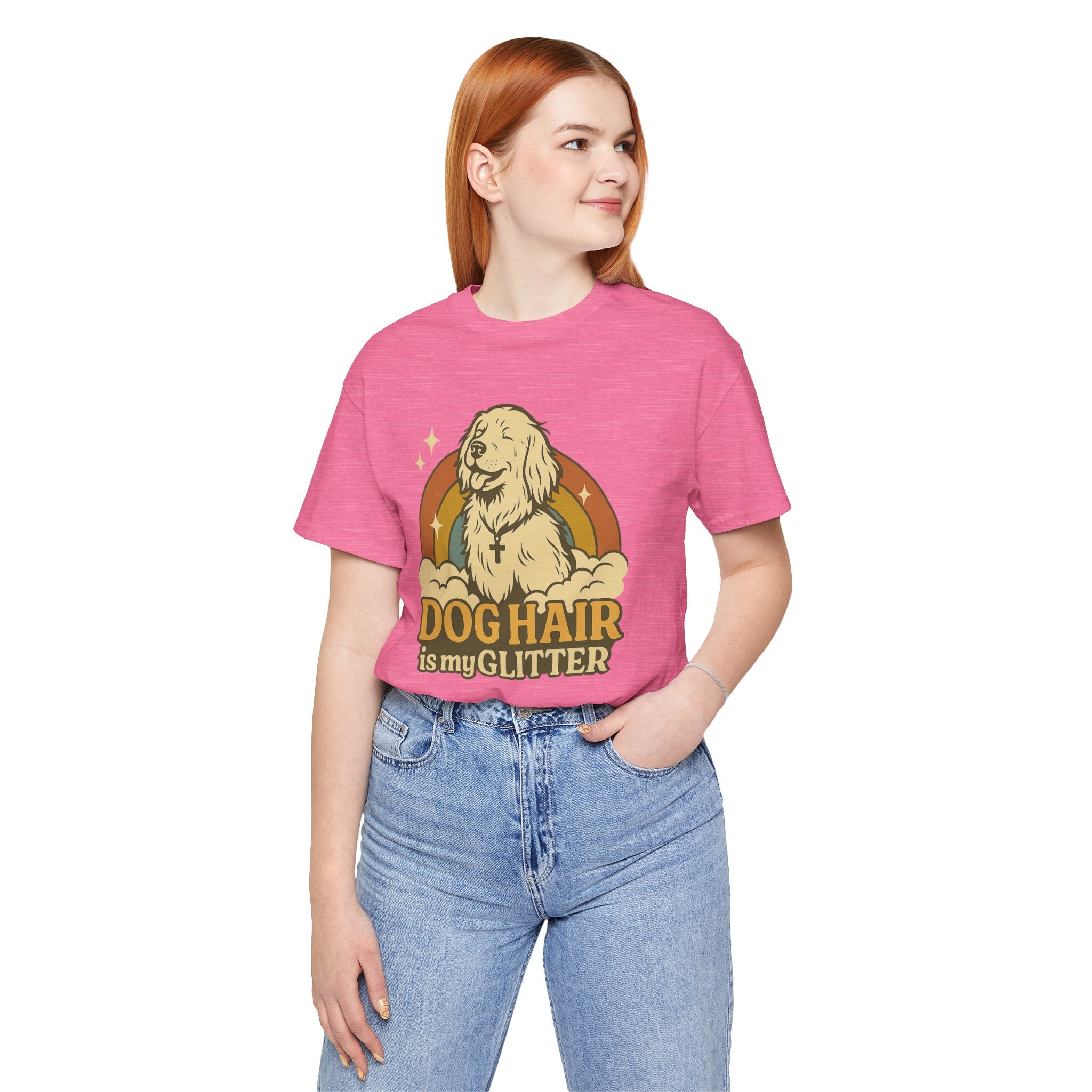 "Dog Hair Is My Glitter" – Retro Golden Vibes Edition