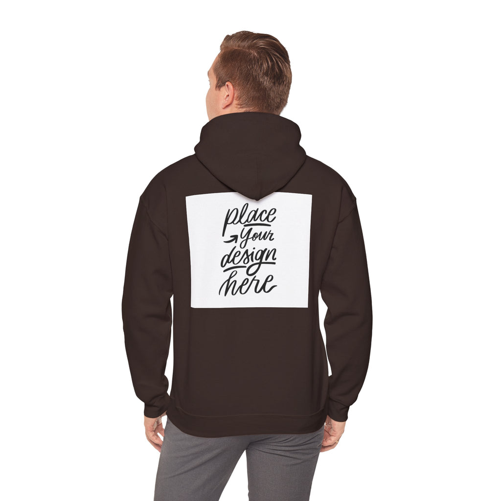 Classic Hoodie with Centered Design – 'Place Your Design Here'