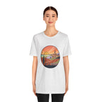 Sunset Tuscan Landscape T-Shirt — Vintage Italian Countryside Graphic Tee
