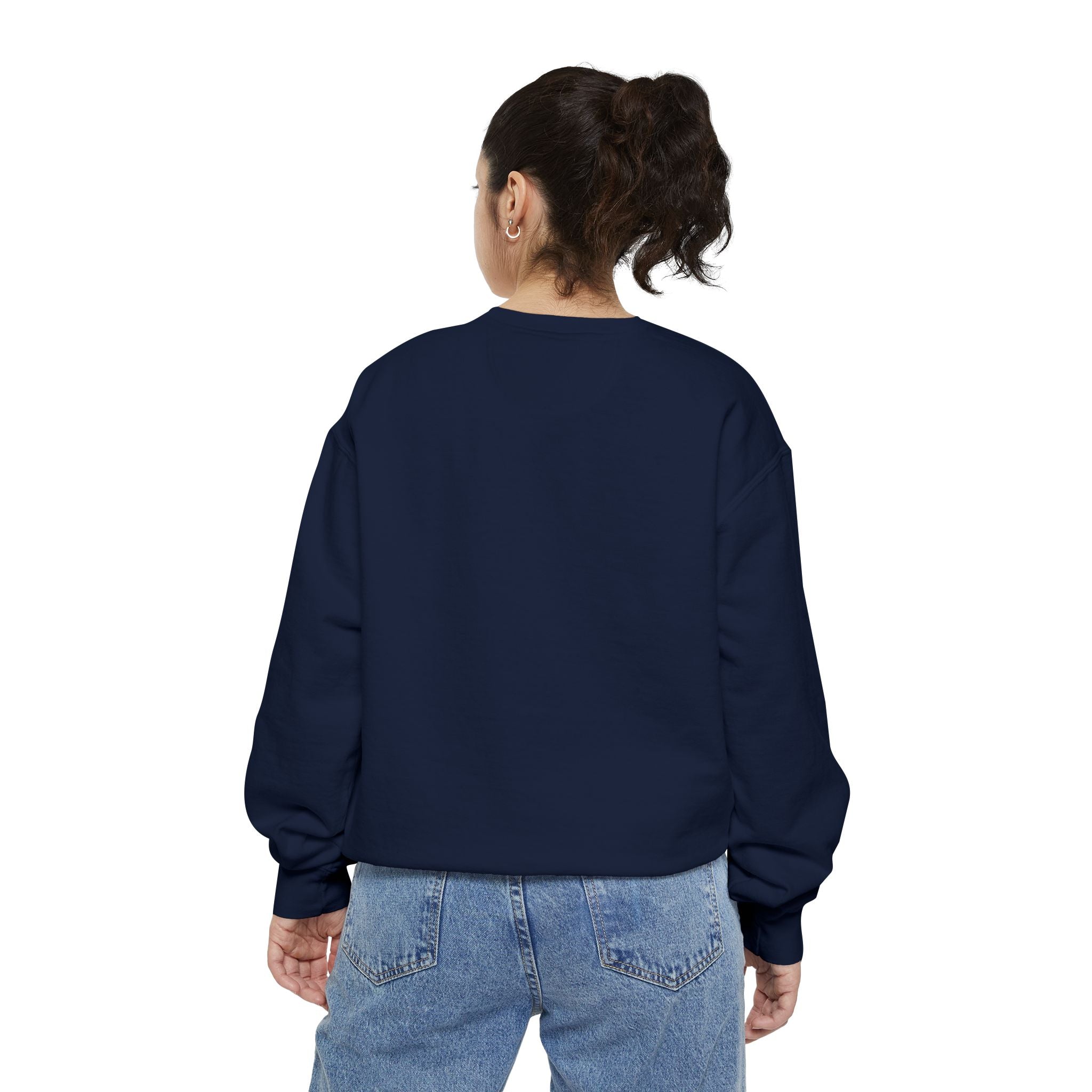 Floral Meadow Sweatshirt — Pink Cosmos Garden Crewneck