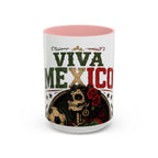 Viva Mexico Accent Coffee Mug — Day of the Dead Skeleton Design (11/15oz)