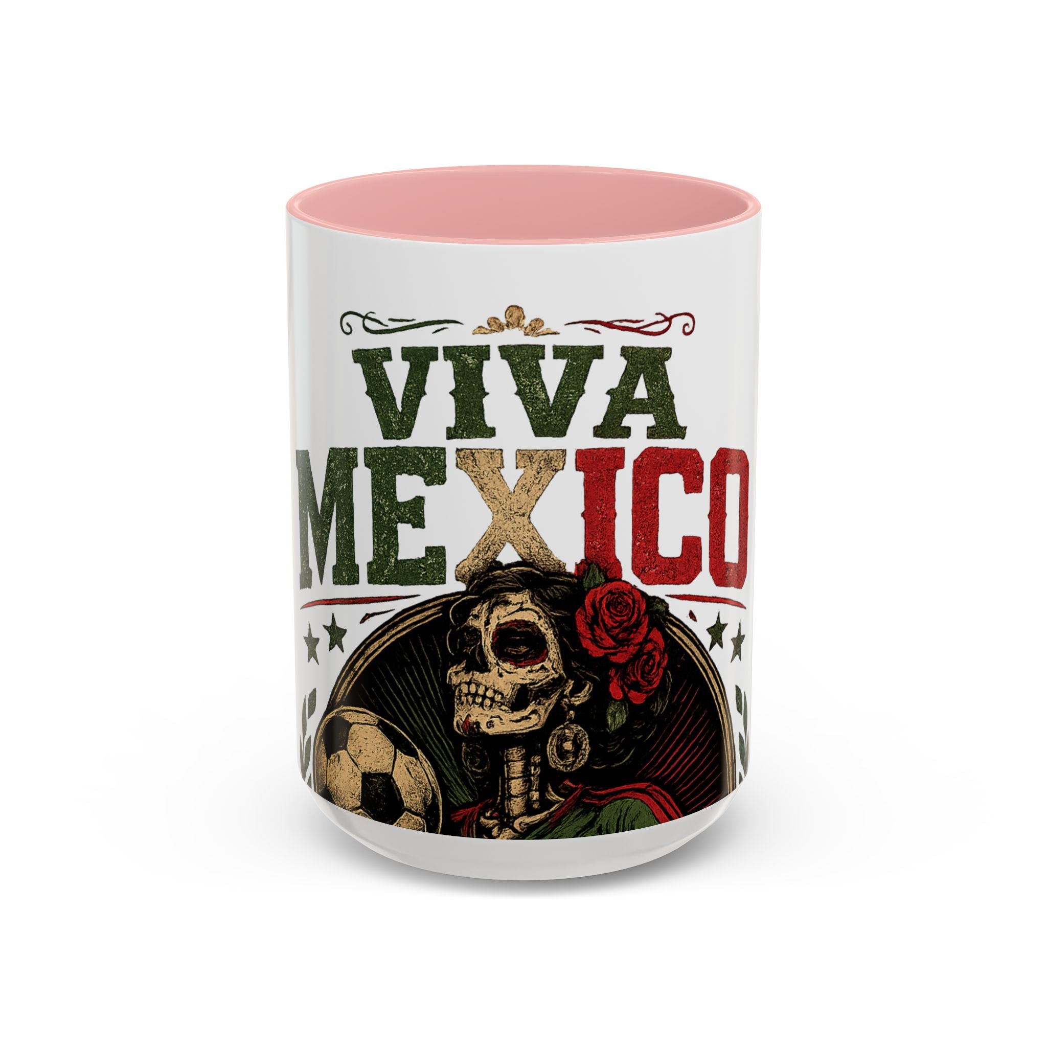 Viva Mexico Accent Coffee Mug — Day of the Dead Skeleton Design (11/15oz)