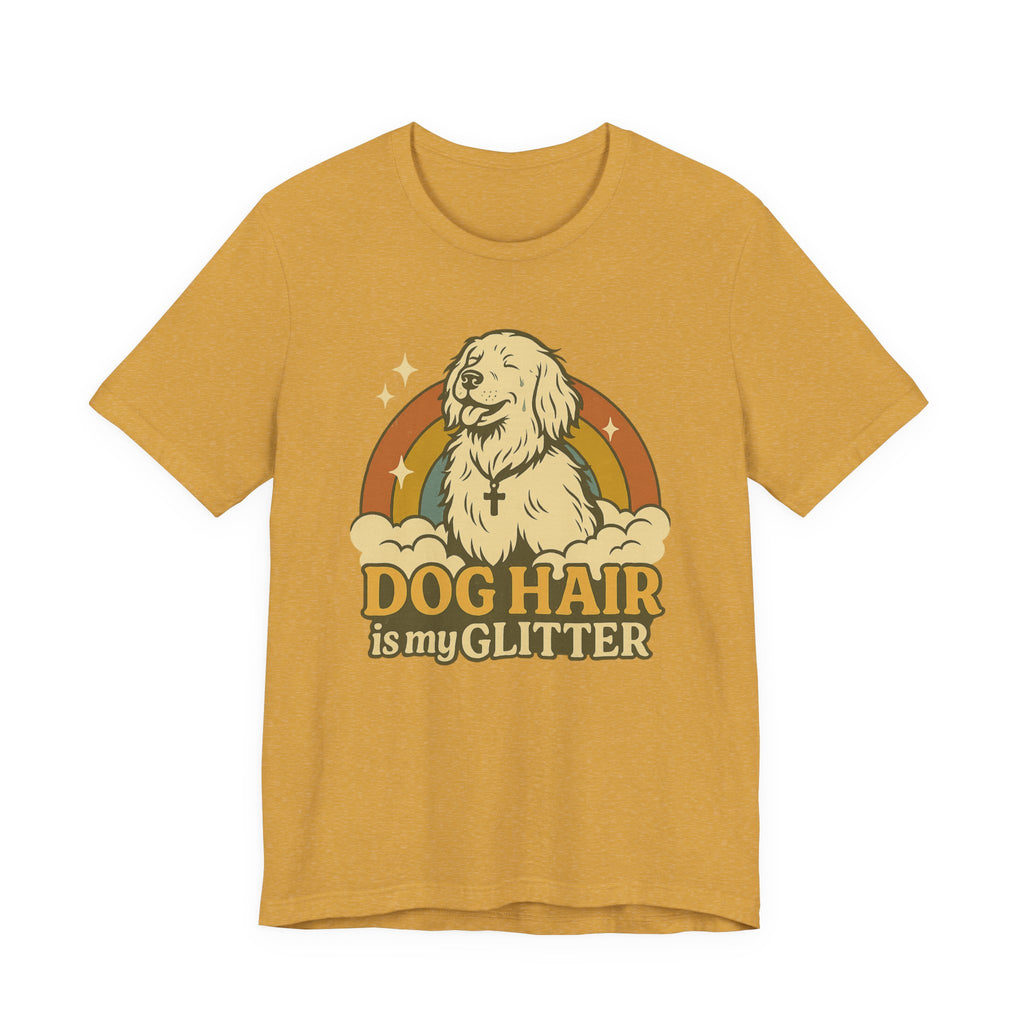 "Dog Hair Is My Glitter" – Retro Golden Vibes Edition