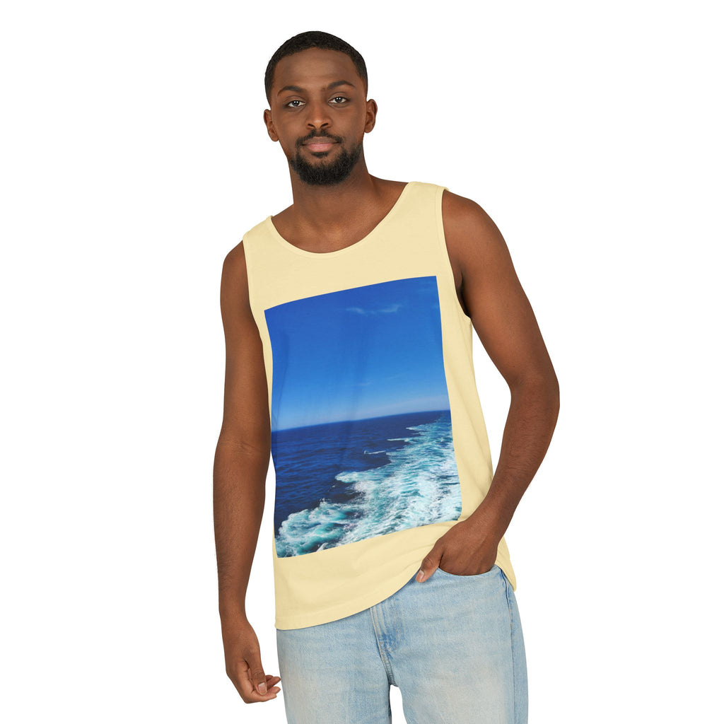 Ocean View Photo Tank Top — Coastal Beach Vibes Summer Tee