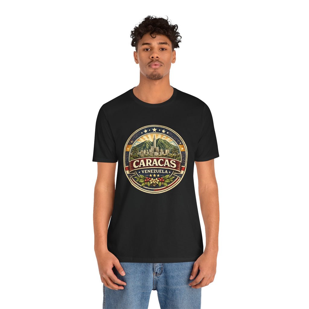Caracas Venezuela Vintage Travel Tee — Retro City Badge T-Shirt