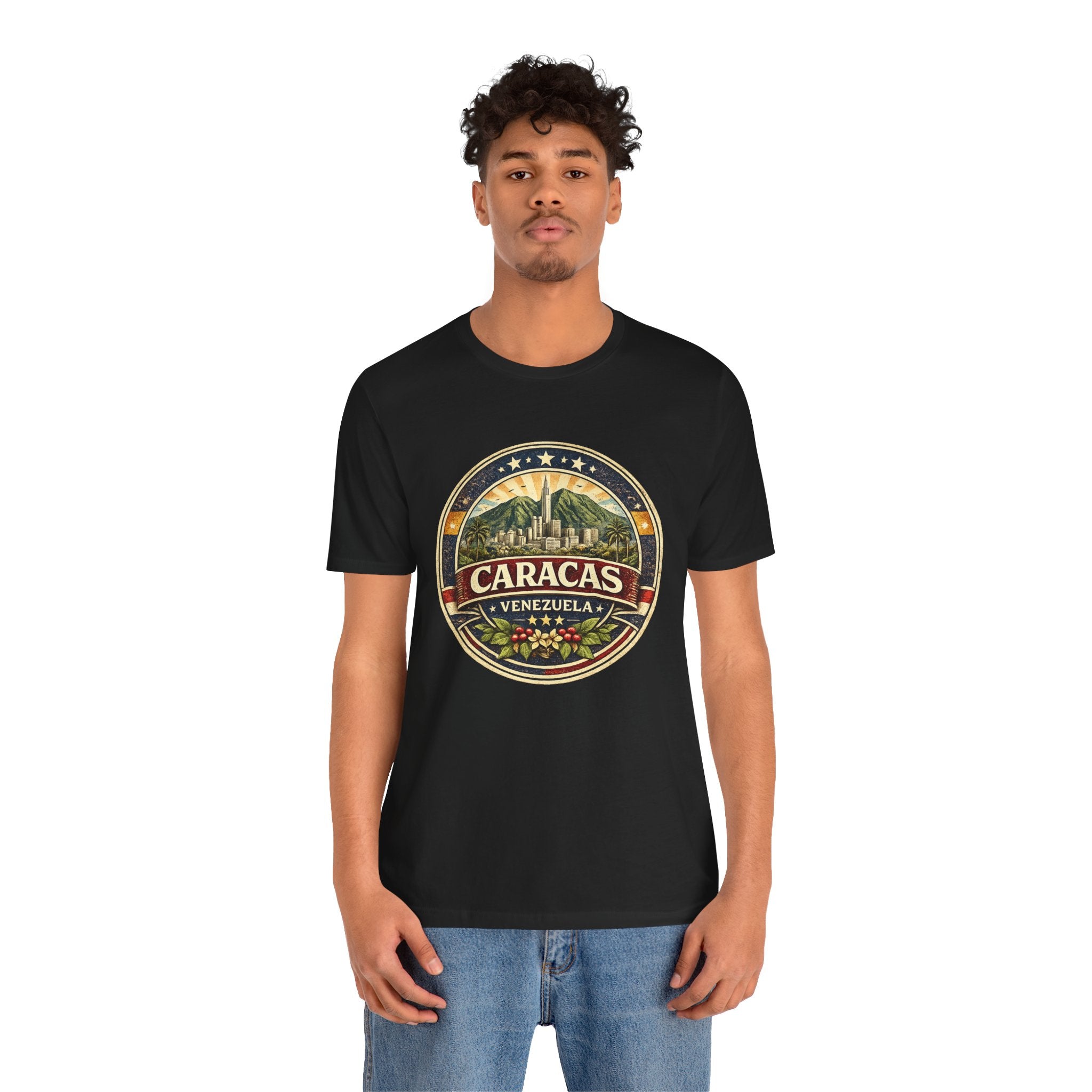 Caracas Venezuela Vintage Travel Tee — Retro City Badge T-Shirt