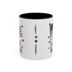 Patriotic Coffee Mug — "Land of the Free Because of the Brave" Accent Mug