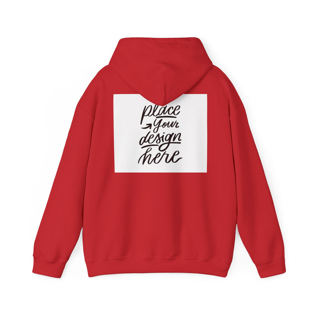 Classic Hoodie with Centered Design – 'Place Your Design Here'