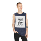 Custom Stonewash Muscle Tank — Vintage Wash Sleeveless Top