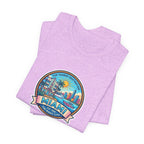 Miami Beach Vintage Logo Tee — Miami Skyline Sunset T‑Shirt