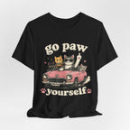 Go Paw Yourself Cat Tee – Cute Retro Cats in Convertible T‑Shirt