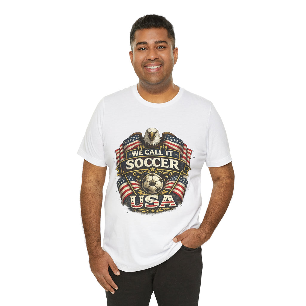We Call It Soccer USA T-Shirt – Patriotic Eagle Soccer Tee