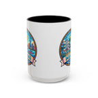 Miami Vintage Travel Accent Coffee Mug – 'Miami' Scenic Beach & Skyline Design (11/15oz)