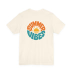 Summer Vibes Tee — Retro Sun Graphic Back Print