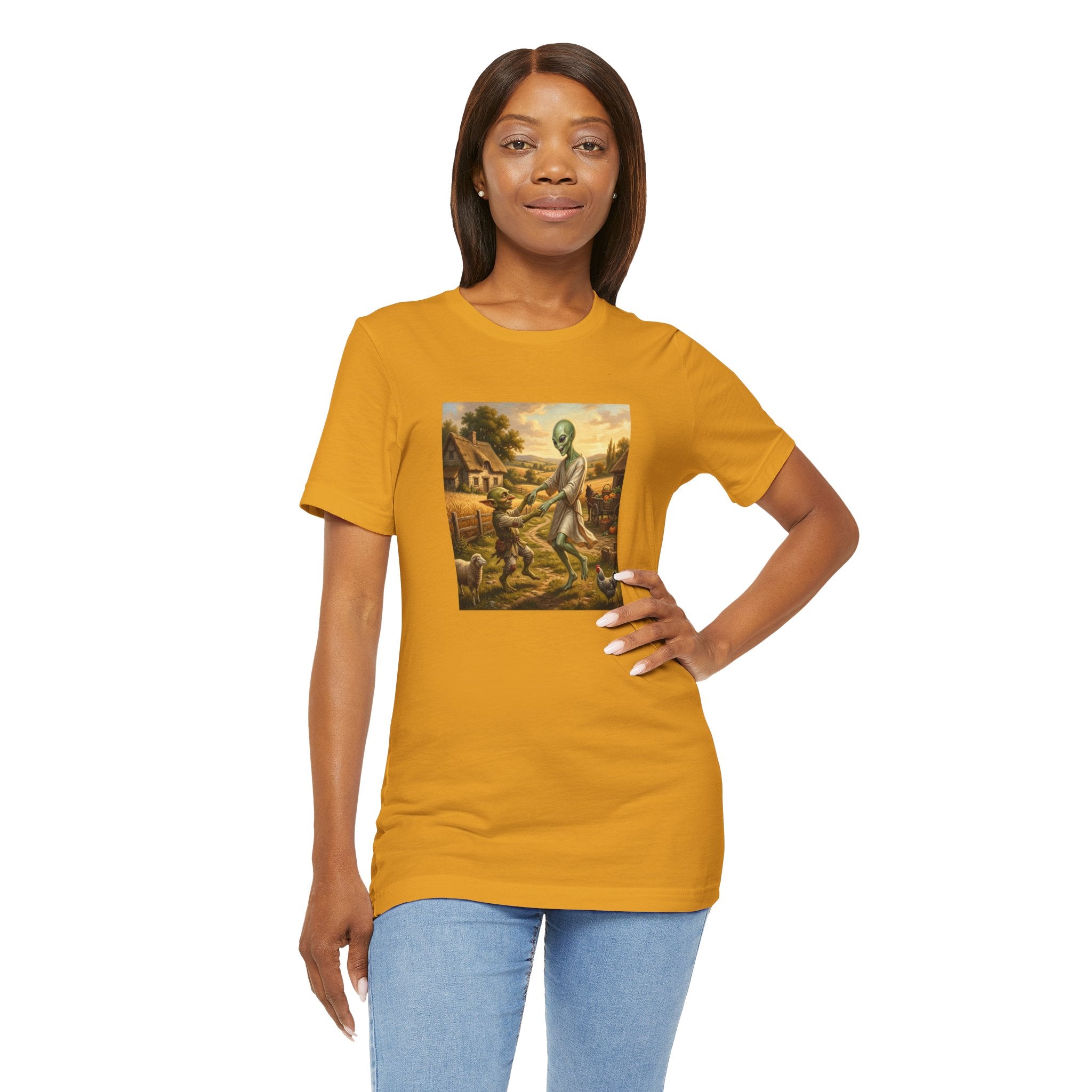 Alien Harvest Vintage Art T‑Shirt
