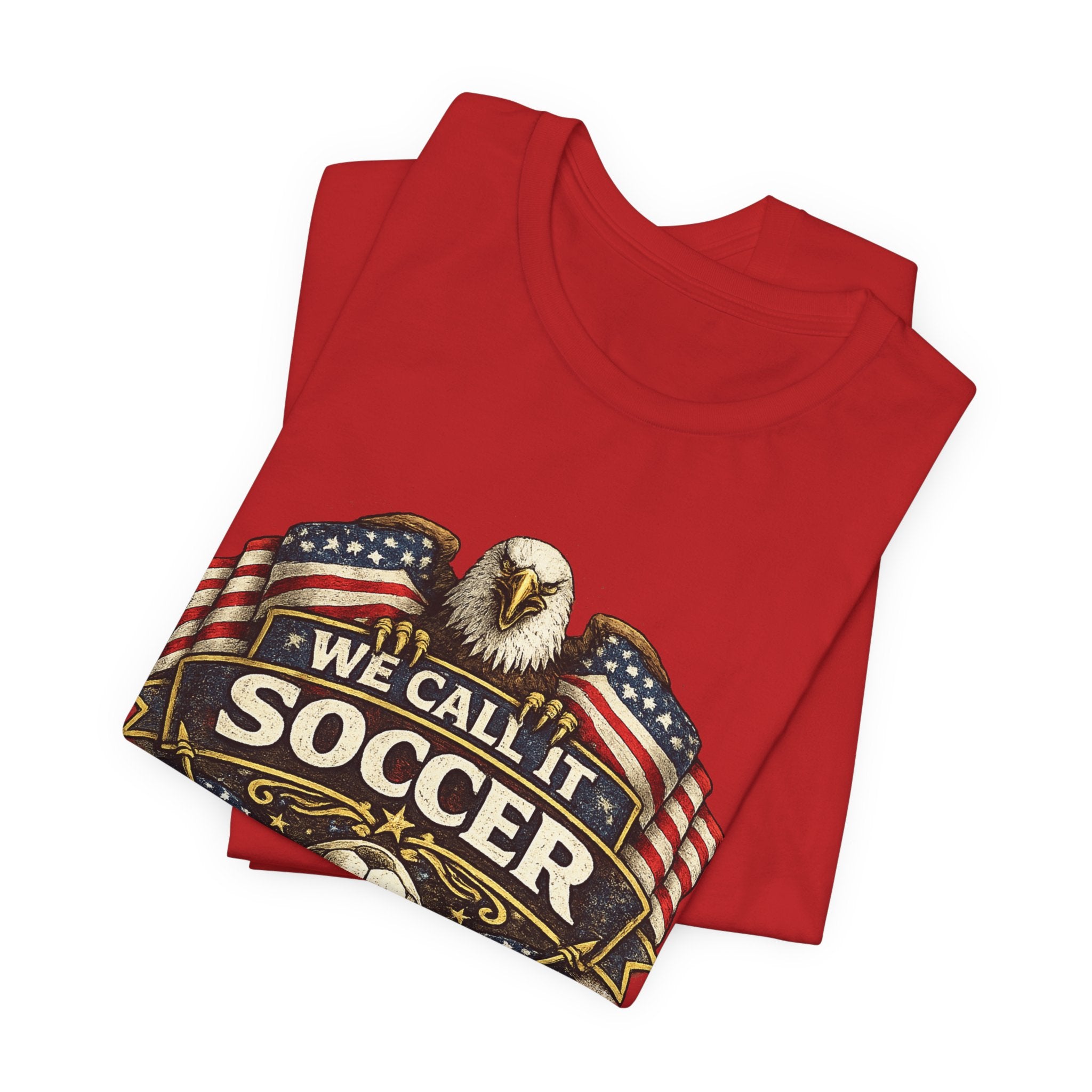 We Call It Soccer USA T-Shirt – Patriotic Eagle Soccer Tee
