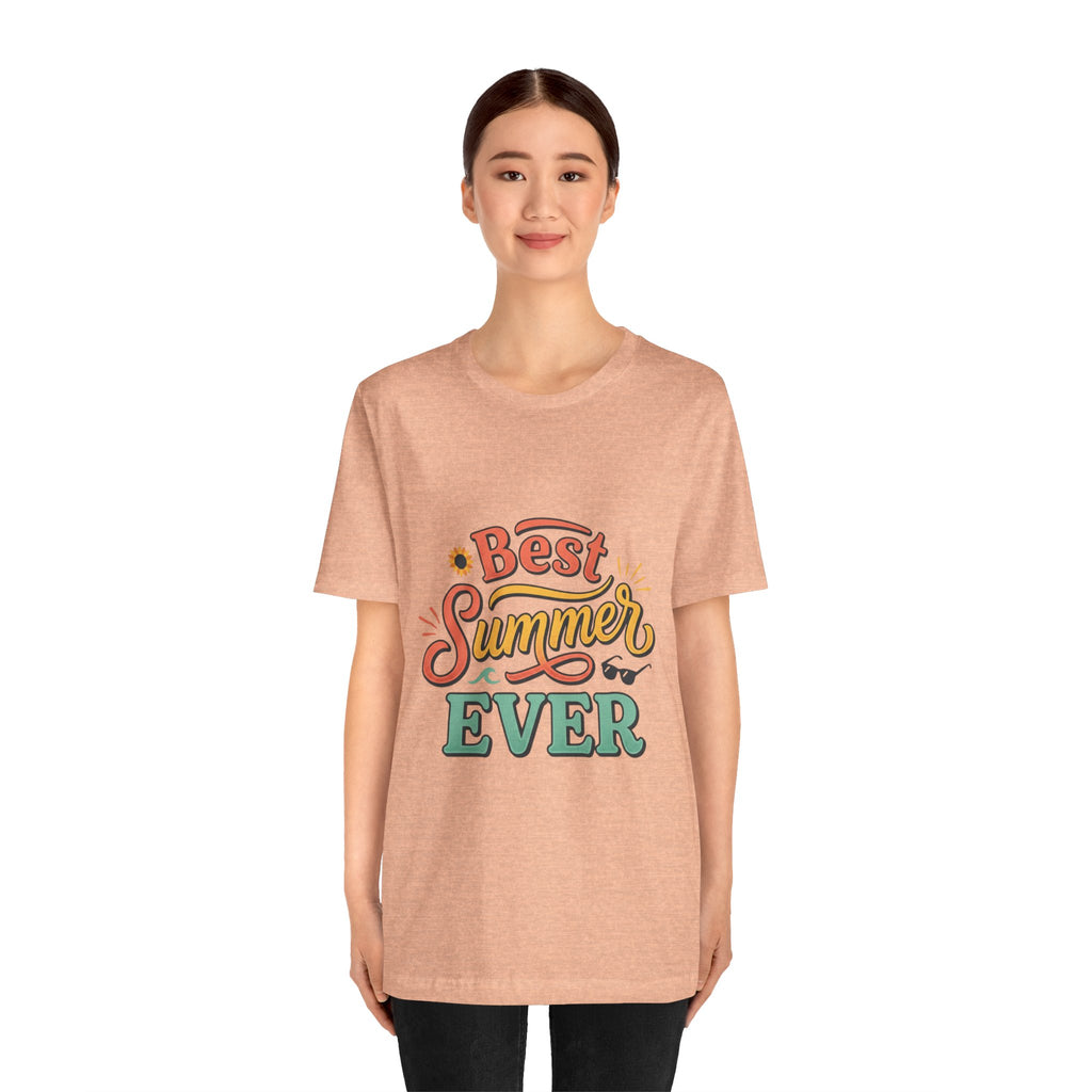 Best Summer Ever T-Shirt — Retro Colorful Vacation Tee
