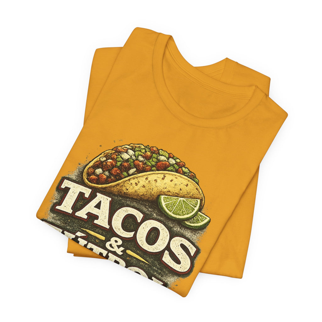 T-Shirt — Tacos & Fútbol Graphic Tee — Soccer Fan Mexican Food Mashup