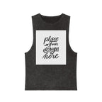 Custom Stonewash Muscle Tank — Vintage Wash Sleeveless Top