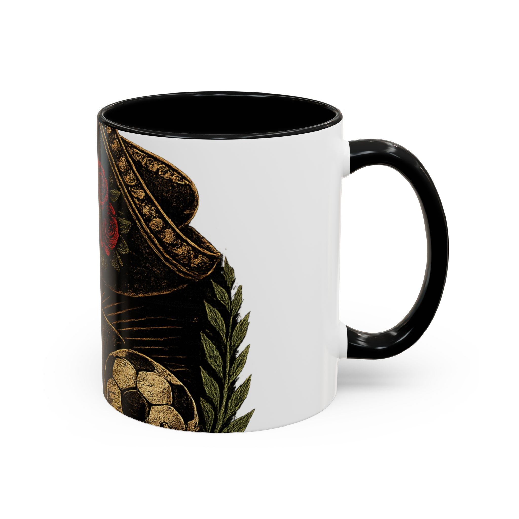 Day of the Dead Soccer Skull Accent Mug — 11/15oz
