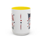 Patriotic Coffee Mug — "Land of the Free Because of the Brave" Accent Mug