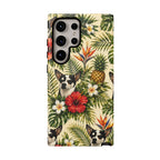 Tropical chihuahua Phone Case — Floral Pineapple Protective Tough Case