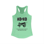 ADHD AC/DC Tank — "For Those About to Focus We Salute You" Graphic T-Shirt