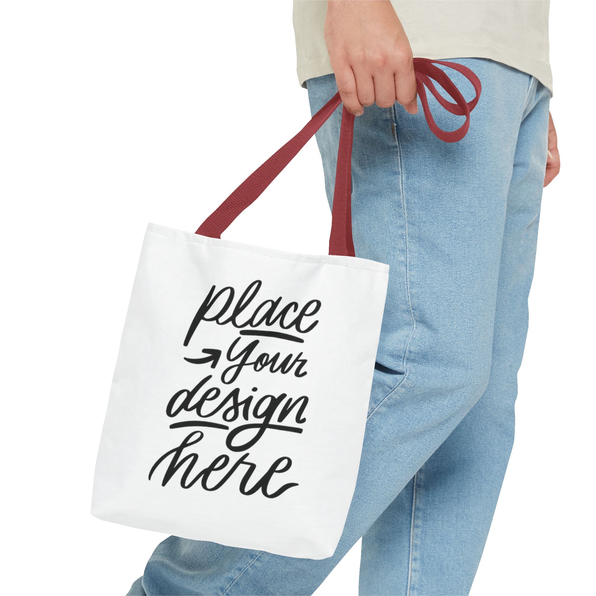 Custom Printed Tote Bag — Personalized All-Over-Print Canvas Shopper