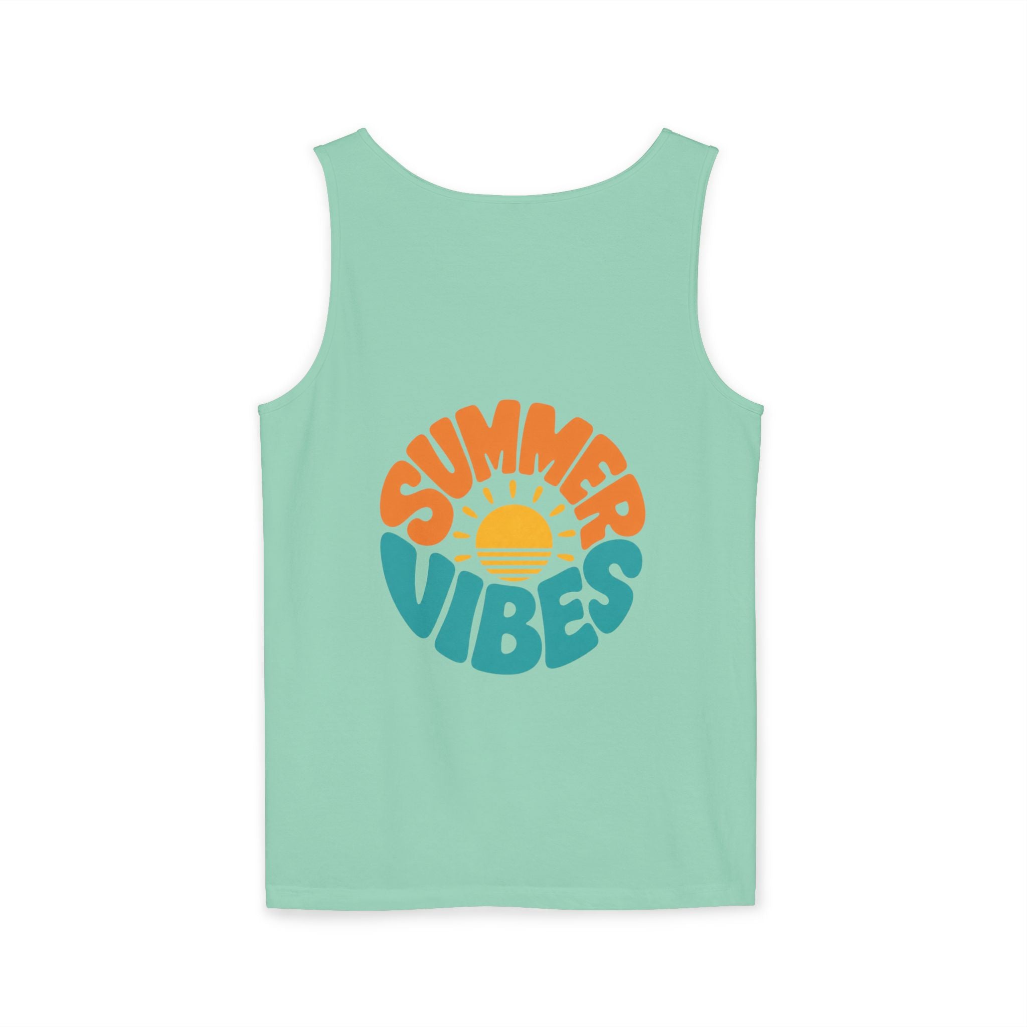 Summer Vibes Unisex Tank Top - Retro Sun Graphic