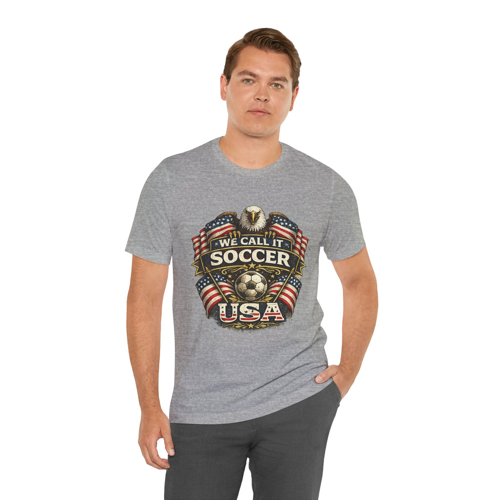We Call It Soccer USA T-Shirt – Patriotic Eagle Soccer Tee