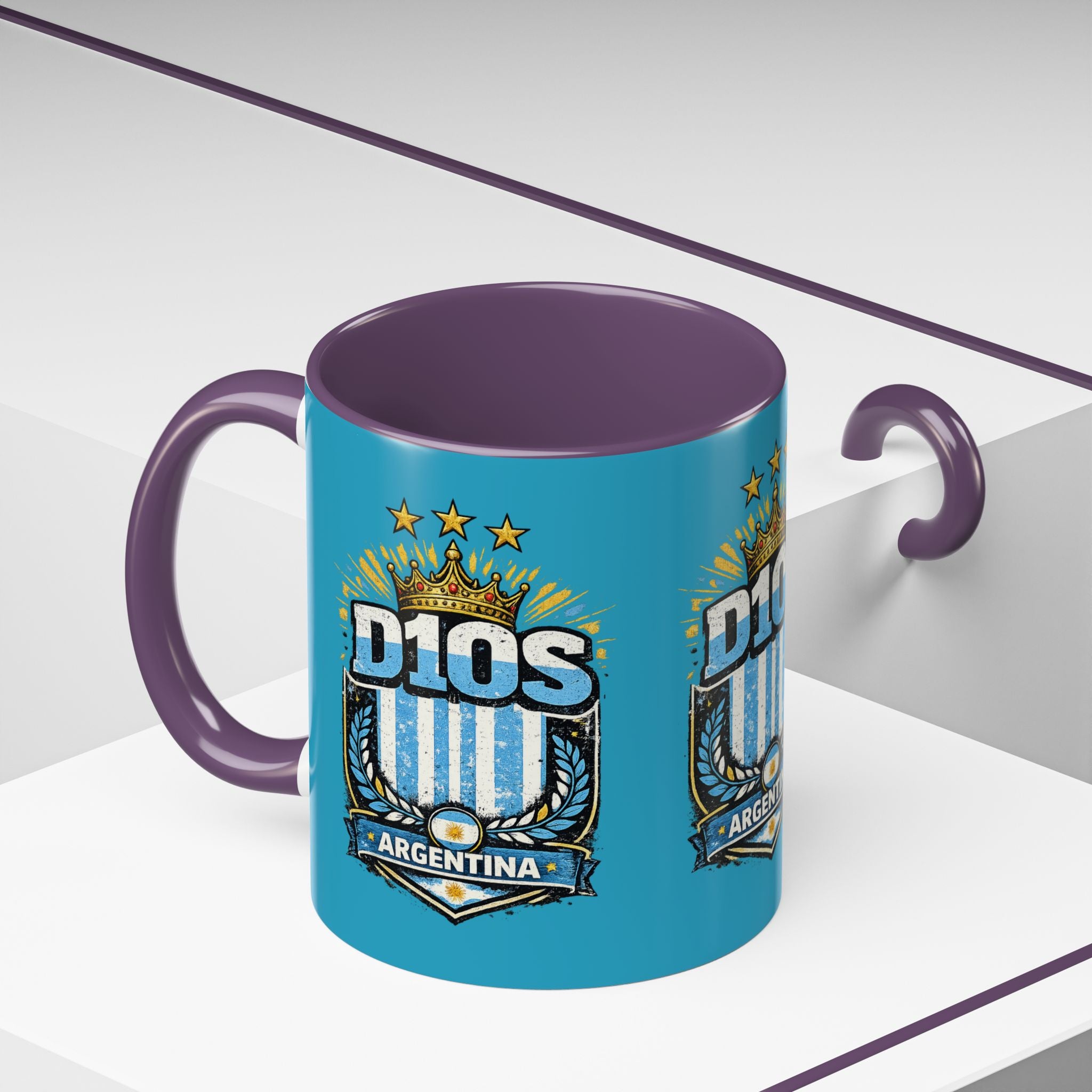 Coffee Mug — Bright Blue Accent Ceramic Mug (11/15oz)