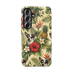 Tropical chihuahua Phone Case — Floral Pineapple Protective Tough Case