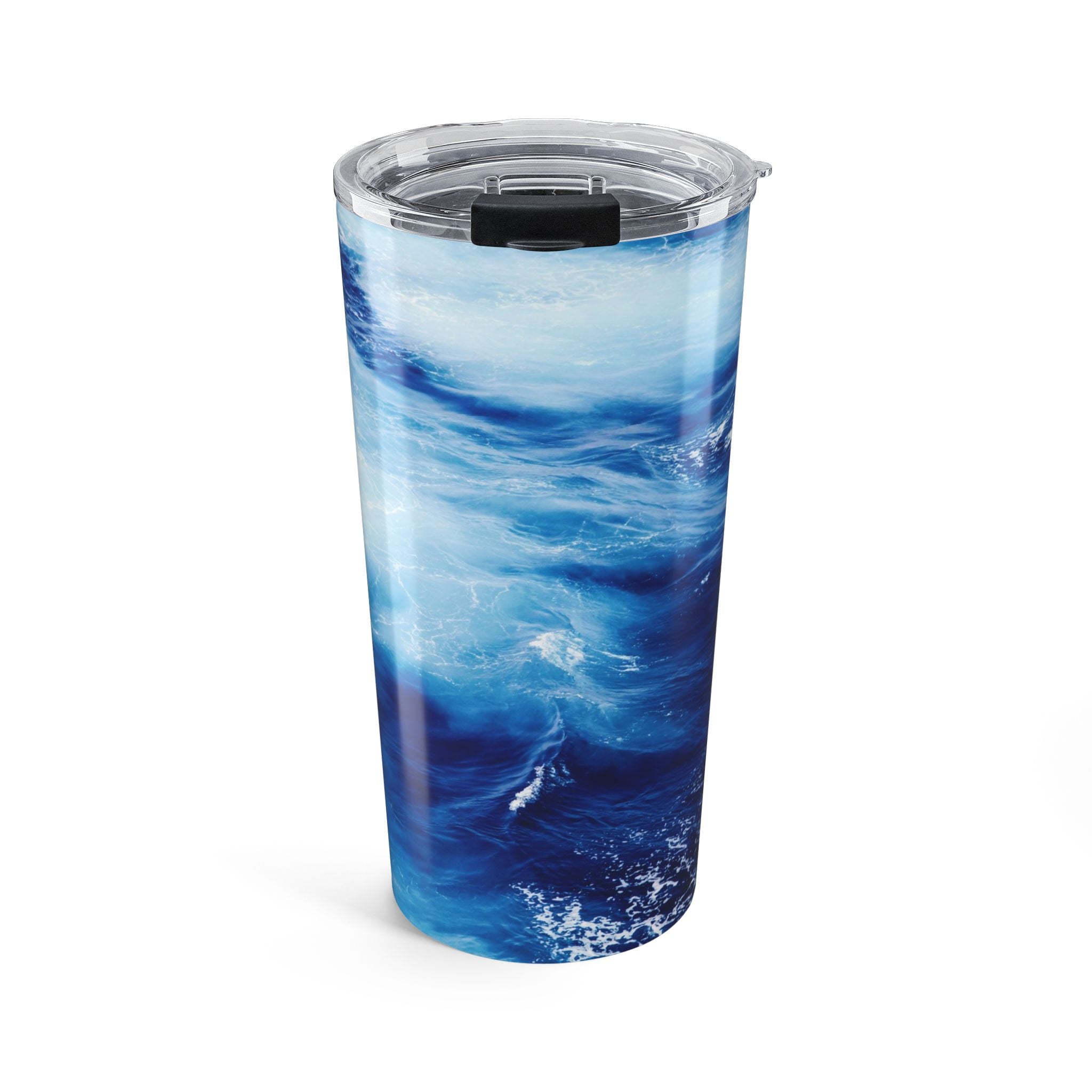 20oz Ocean Wave Tumbler – Blue Sea Insulated Travel Cup