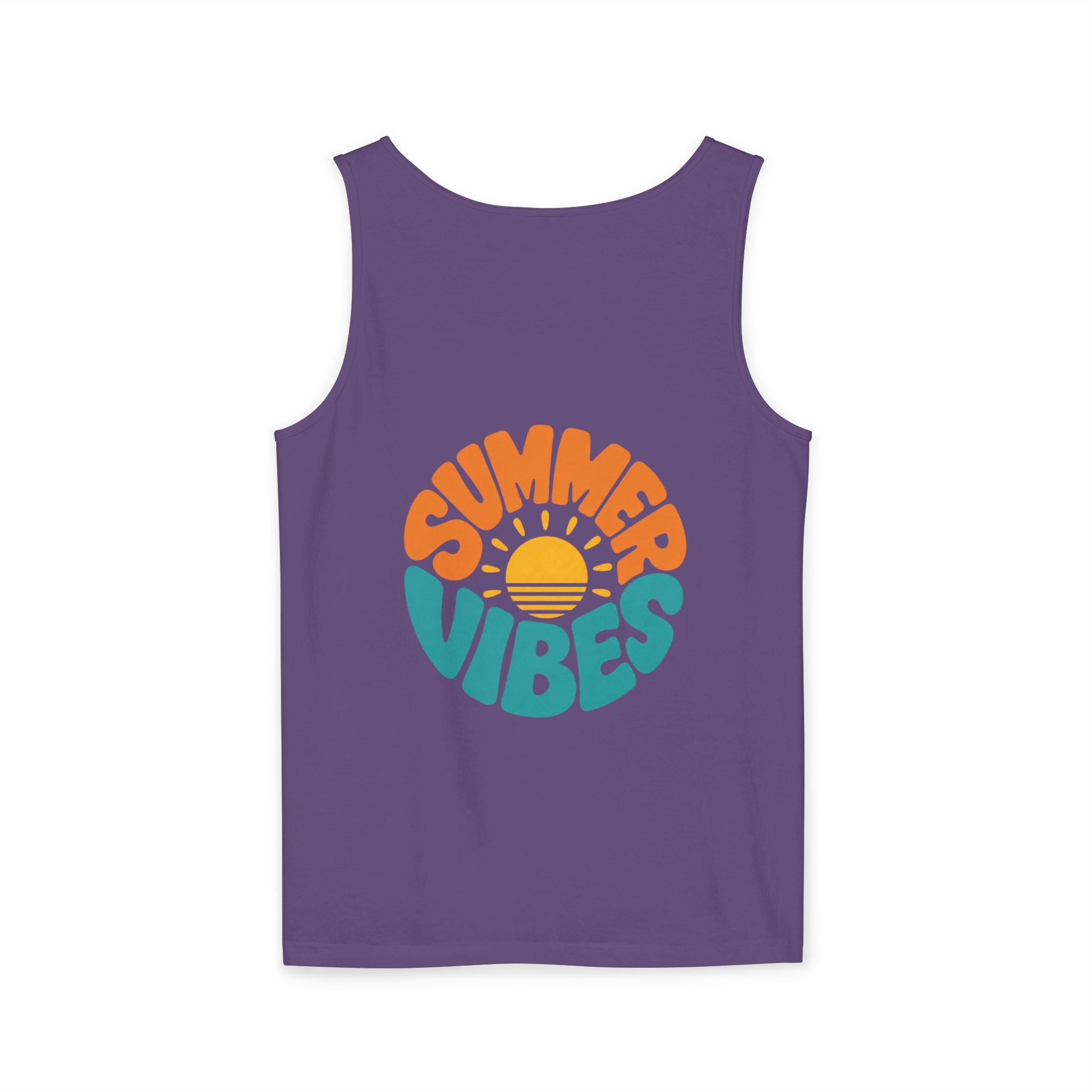 Summer Vibes Unisex Tank Top - Retro Sun Graphic