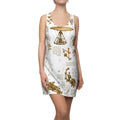 Vintage Leonardo Da Vinci Sketch Racerback Dress — Steampunk Airship Print