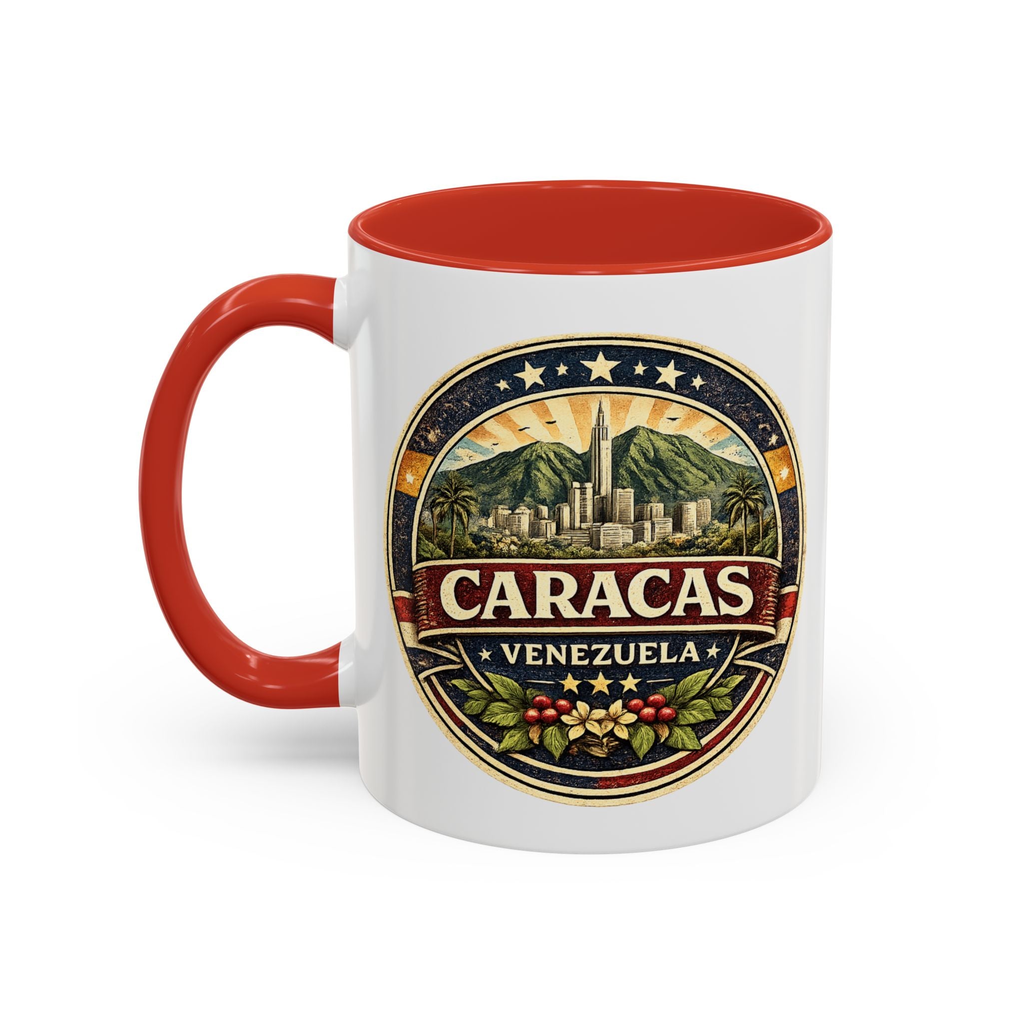 Caracas Venezuela Vintage Travel Accent Coffee Mug