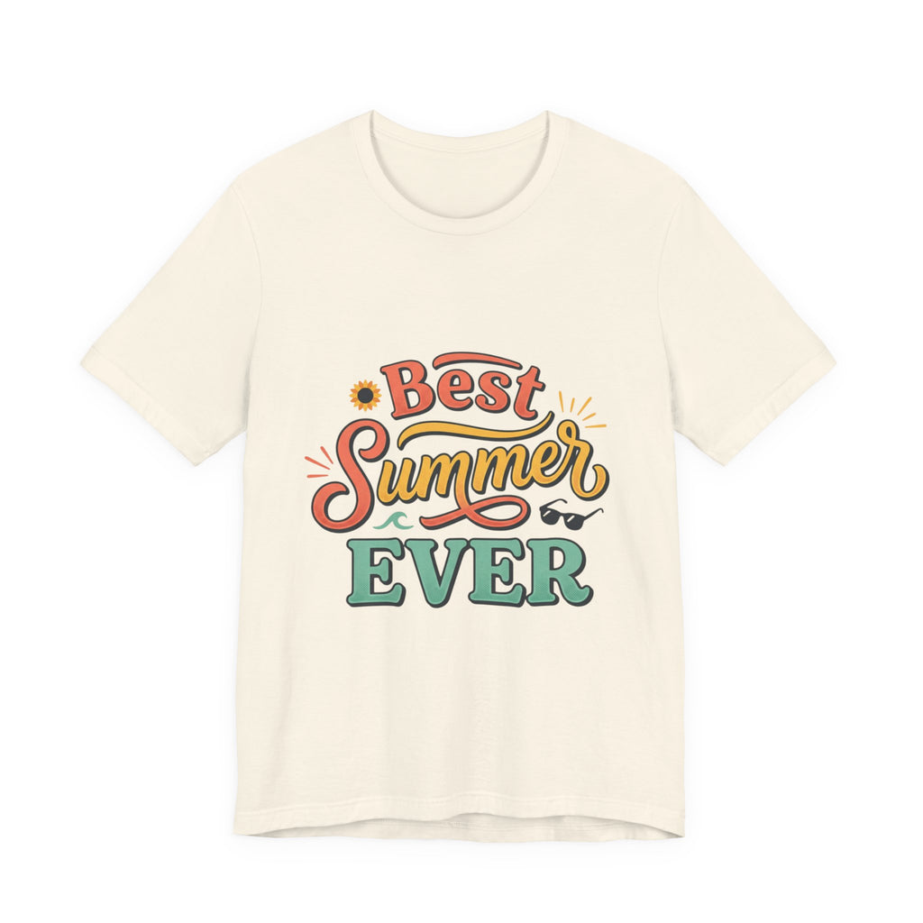 Best Summer Ever T-Shirt — Retro Colorful Vacation Tee