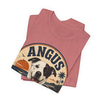 Angus Dog Tee — Retro Beach Portrait T-Shirt