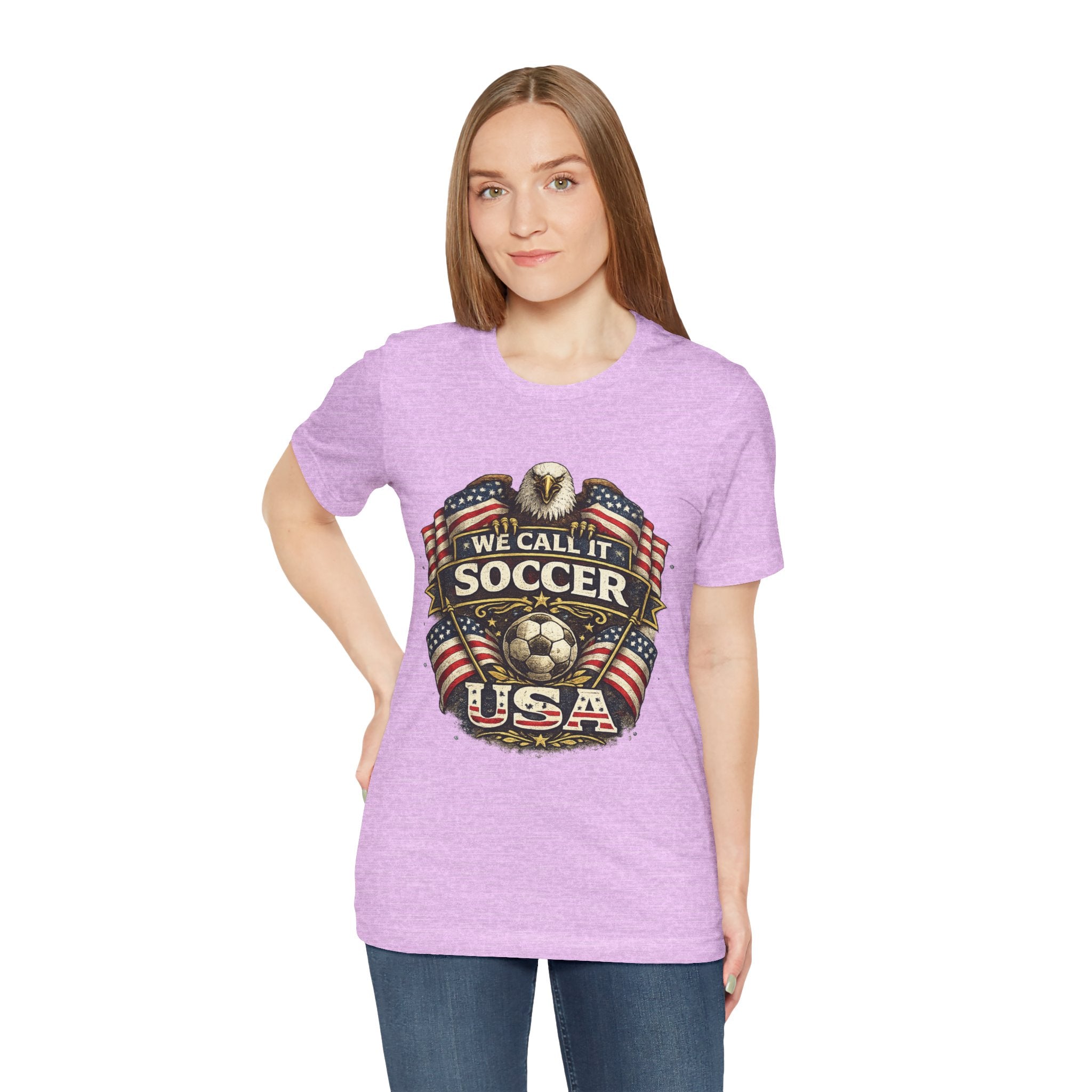 We Call It Soccer USA T-Shirt – Patriotic Eagle Soccer Tee